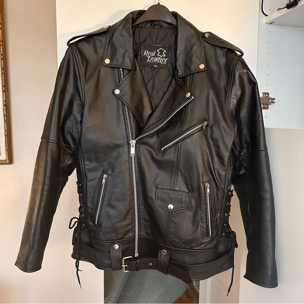 Pristine Leather Motorcycle Jacket